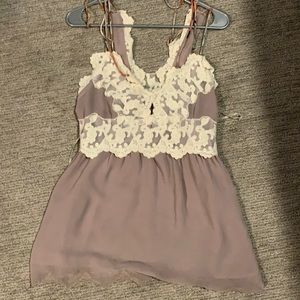 Lace blouse tank